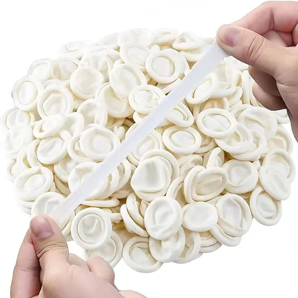 20/300PCS Disposable Fingertips Protector Gloves Natural Rubber Non-slip Anti-static Latex Finger Cots Fingertips rubber gloves