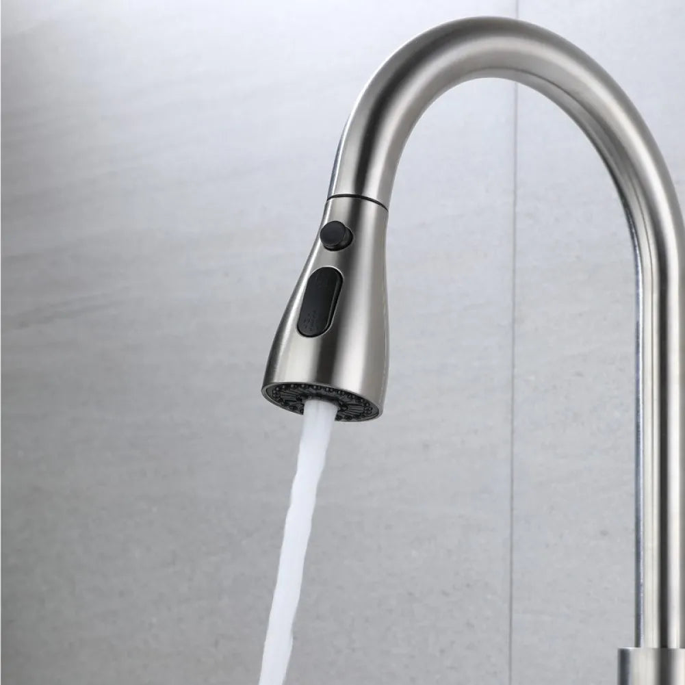 Faucet Sprayer Head Shower Nozzle Kitchen Sink Pull-out Faucet Kitchen Spare Replacement Tap Sprayer 3 Modes 1/2" Connection
