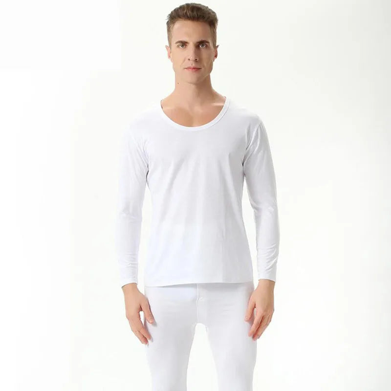Autumn spring men's plus size Thin thermal underwear sets Large size bottoming shirt  modal underwear suit 7xl 8xl 9xl