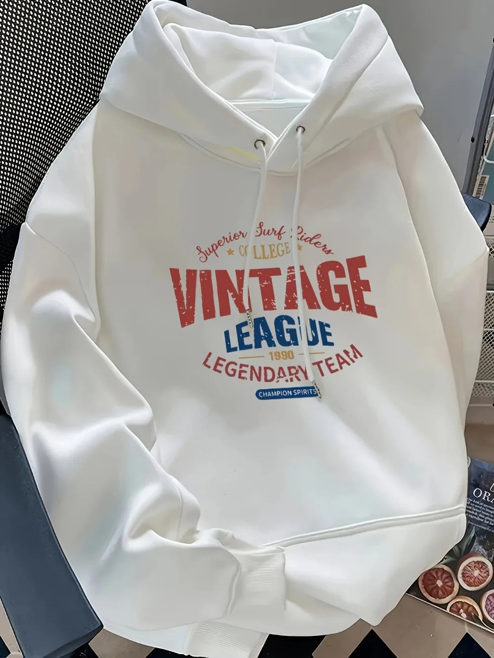 Autumn and winter hooded sweatshirt with Korean printed casual style multifunctional easy to wear suitable for commuting hoodies