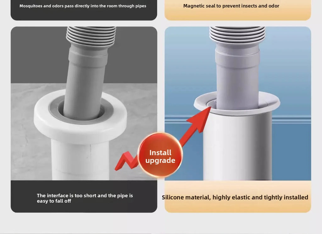 Sink Plug Sewer Pipe Sealing Ring Water Plug Floor Drain Shower Stopper Bathroom Accessories 70-75mm Silicone Drains Kitchen