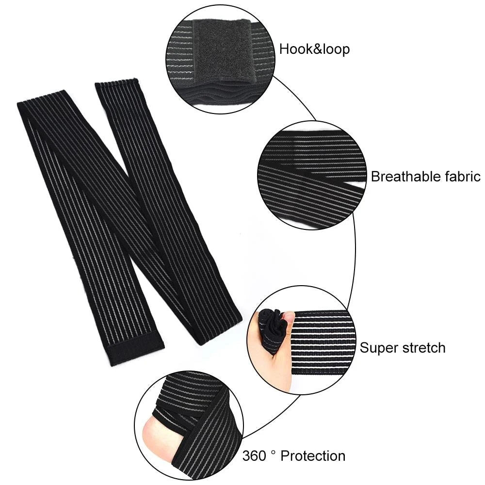 Full-Length 40-300cm Knee Elbow Support Wrap | Adjustable Strap for Sports, Gym & Fitness | Wrist Ankle Pain Relief Bandage Cuff