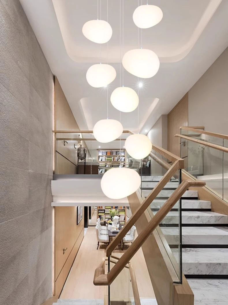 Modern home decor led lights pendant light lamps forstaircase Chandeliers for living room hanging light indoor lighting