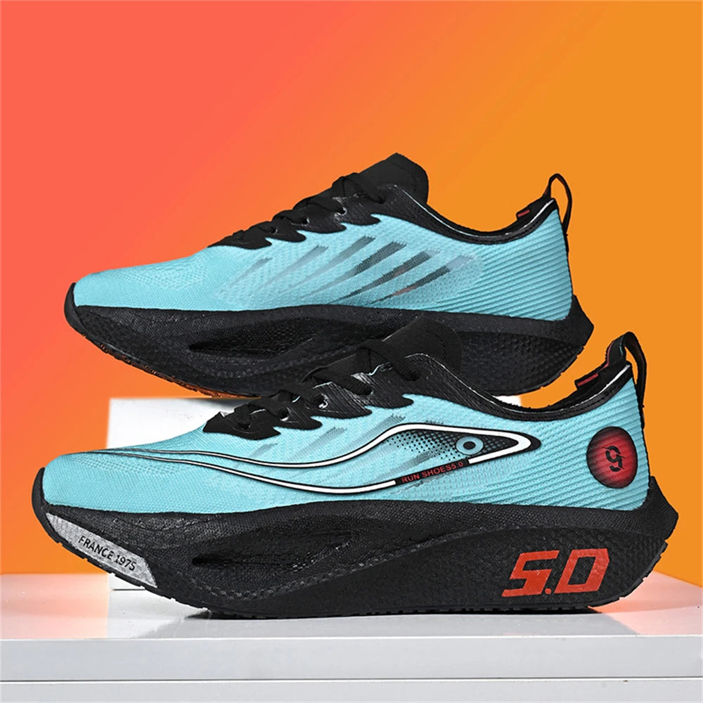 Running Shoes Men Sports Carbon Board Speciality Marathon Breathable Lightweight Women's Comfortable Nonskid Casual Sneakers