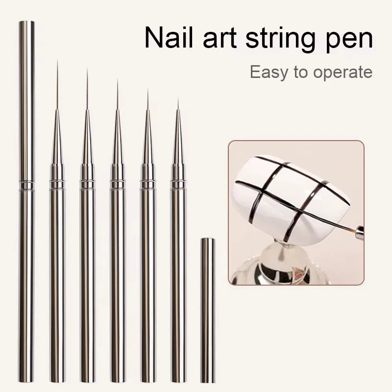 Nails Art Liner Brushes Striping Drawing Elongated Lines Painting 6/9/12/15/18mm Nail Professional Manicure Tool