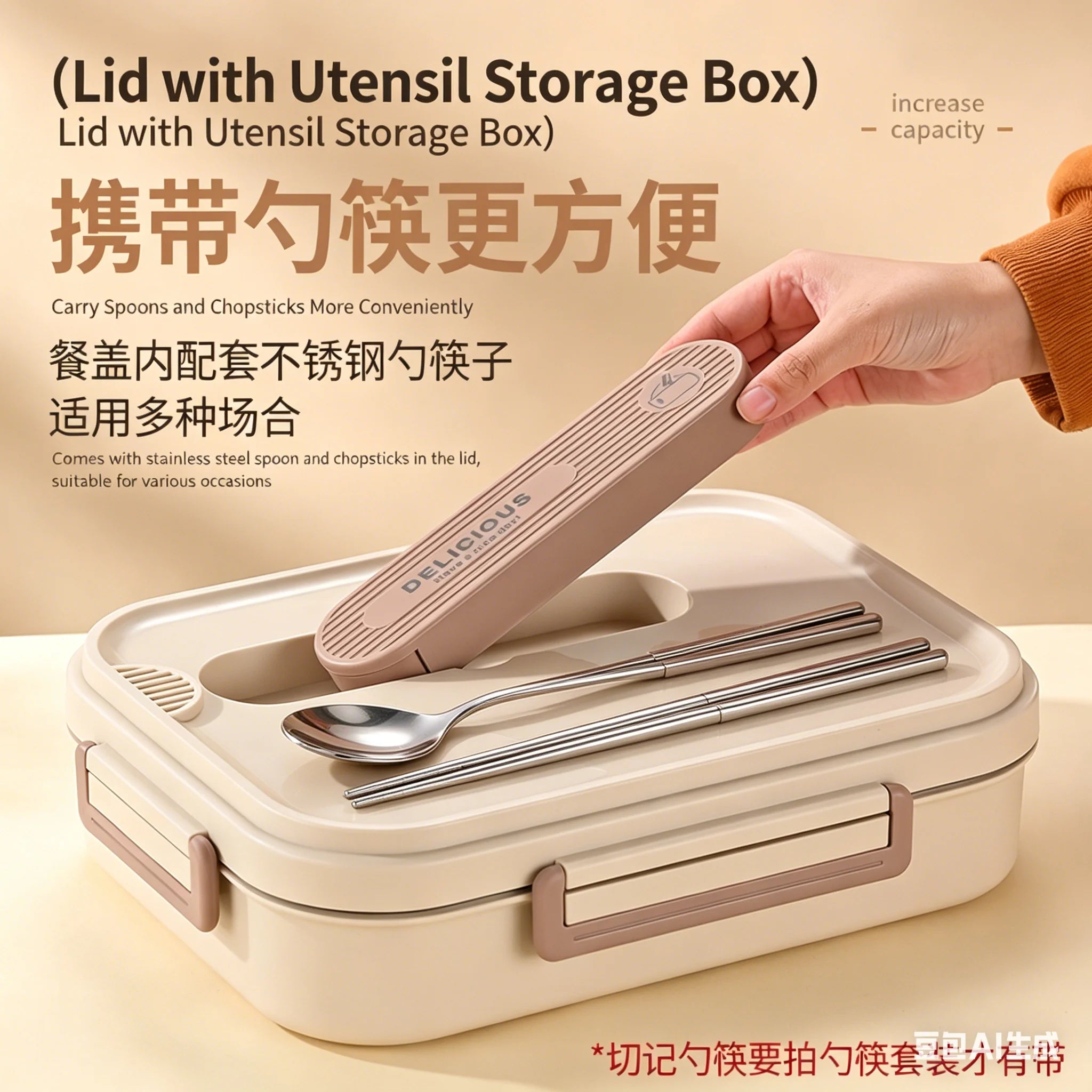 Portable Insulated Stainless Steel Lunch Box for Office Workers And Students Sealed Bento with Microwave Heating Food Container
