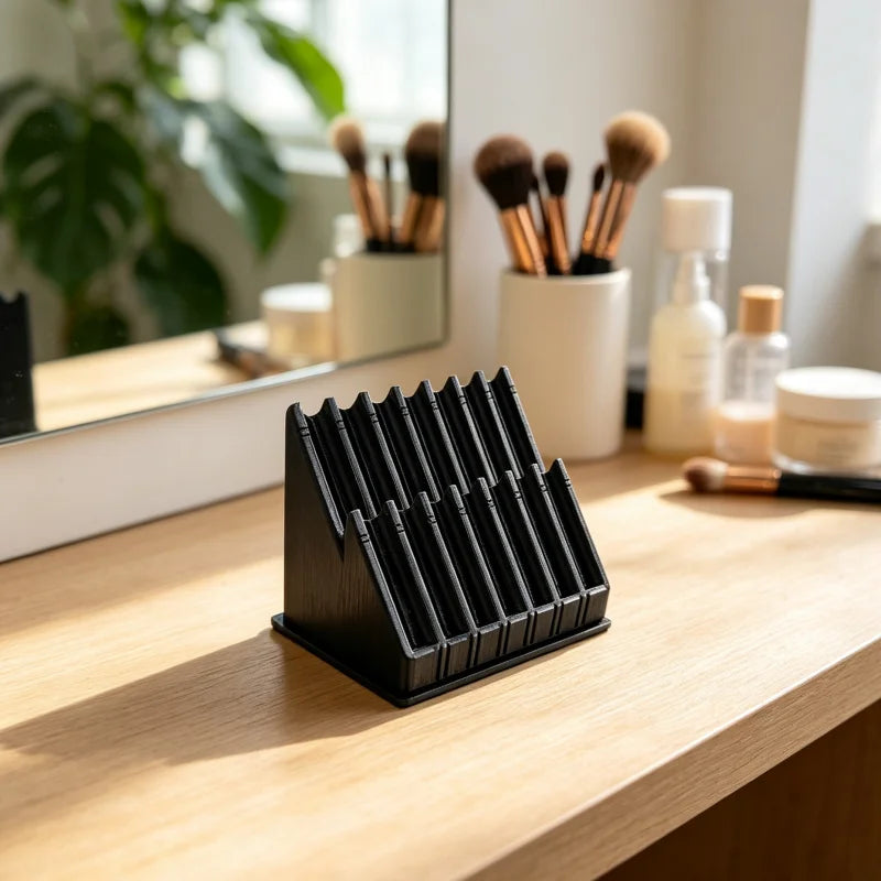 1pc-Perfume Sample Organizer: A desktop Compartmentalized Rack Designed to Store and Display Various Types of Perfume Samples.