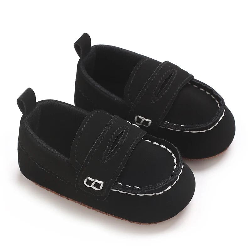 Solid Color Baby Casual Soft Soled Walking Shoes Suitable For 0-1 Year Old Infants And Toddlers Bean Shoes And Forefoot Shoes
