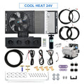404 Universal Electric Compressor Car A/C 12V/24V Truck Air Conditioning & Heating Systems Air Conditioner Unit For Camper Van