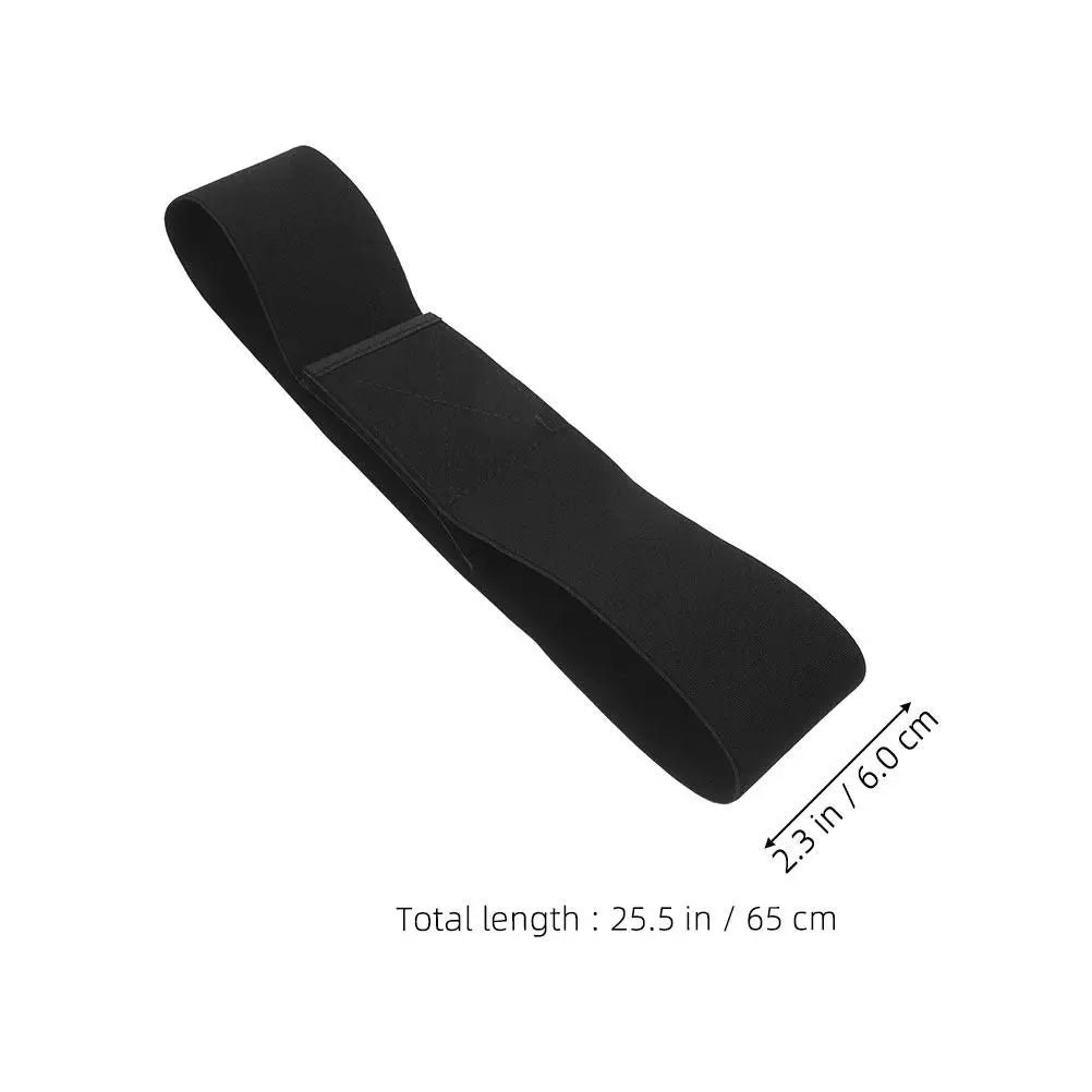 Adjustable Elastic Waist Belt Women Dress Shirt Tuck Band Hook Loop Fastener Stretch Waistband Black Shirt Cropping Band