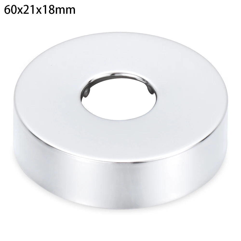 1Pc Stainless Steel Shower Kitchen Faucet Decorative Cover Wall Flange Self-Adhesive Pipe Wall Covers Bathroom Accessories New