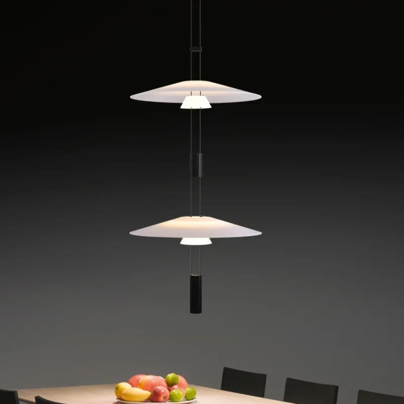 Modern Minimalist Pendant Light Circular Hanging Lamp for Living Room Dining Room Bar Dining Table Decorative Lighting Fixtures