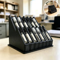 1pc-Perfume Sample Organizer: A desktop Compartmentalized Rack Designed to Store and Display Various Types of Perfume Samples.