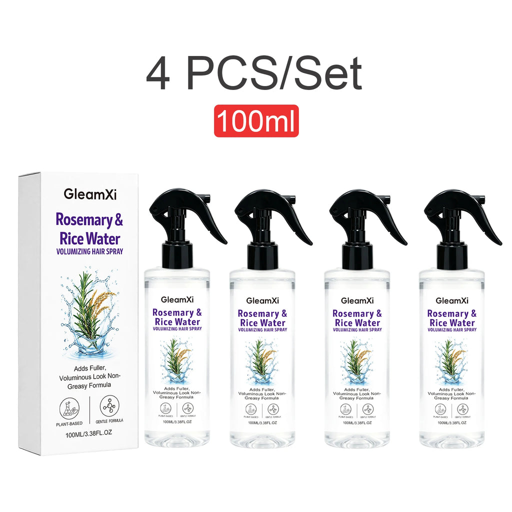 Rosemary Rice Water Volumizing Hair Spray Non Greasy Quick Absorption Smooth Nourish Flat Hair  Softer Smoother-Looking Hai