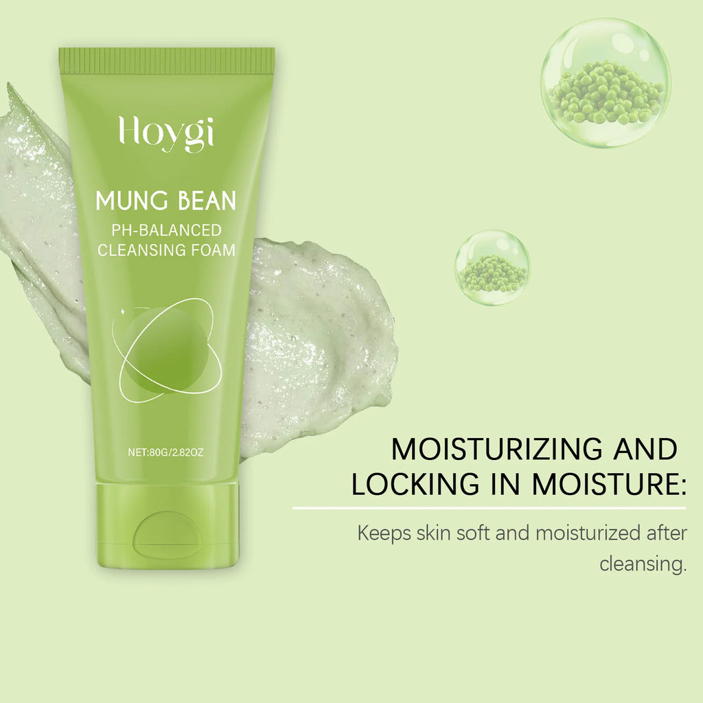 Mung Bean Hydrating Facial Cleanser Gentle Pore Cleansing Soft Non-Tightening Skincare Bridal Wedding Day Prep Essential