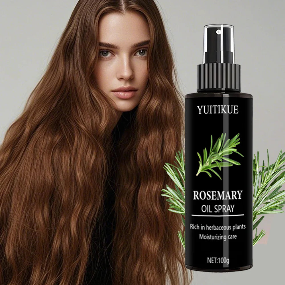 YUITIKUE Rosemary Oil Spray Rich in Herbaceous Plants Moisturizing Care For Hair Scalp Daily Nourishing