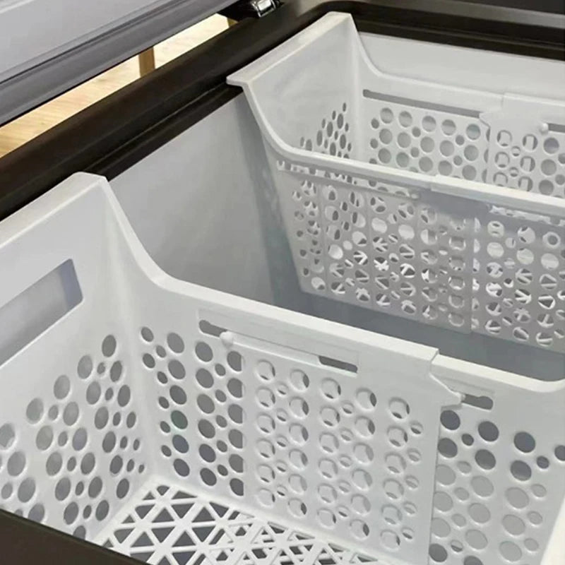 Kitchen Freezer Organizer Basket Odorless Heavy Load Rack for Chest Freezer Space Saving Storage Solution withMulti-layer Design