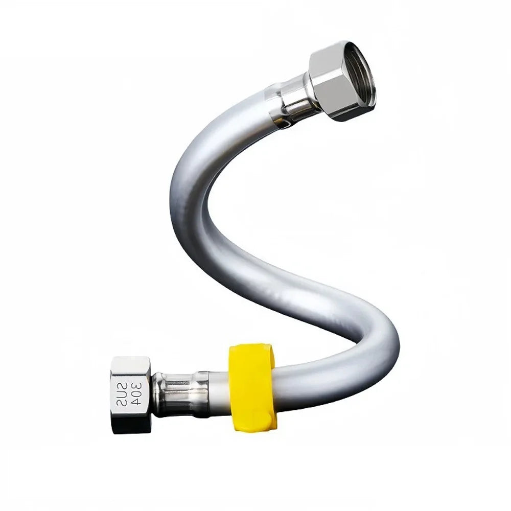 New 20-200cm PVC Water Inlet Hose G1/2" Plumbing Hose Bathroom Heater Hot and Cold Explosion Proof Connecting Pipe Household