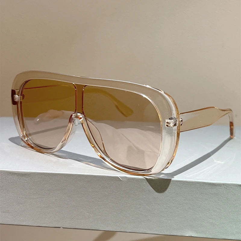 Sun Glasses Women Stylish Brand Design Beach Vacation Shades Oversize Sunglasses 2026 New in Fashion Outdoor Casual Decor