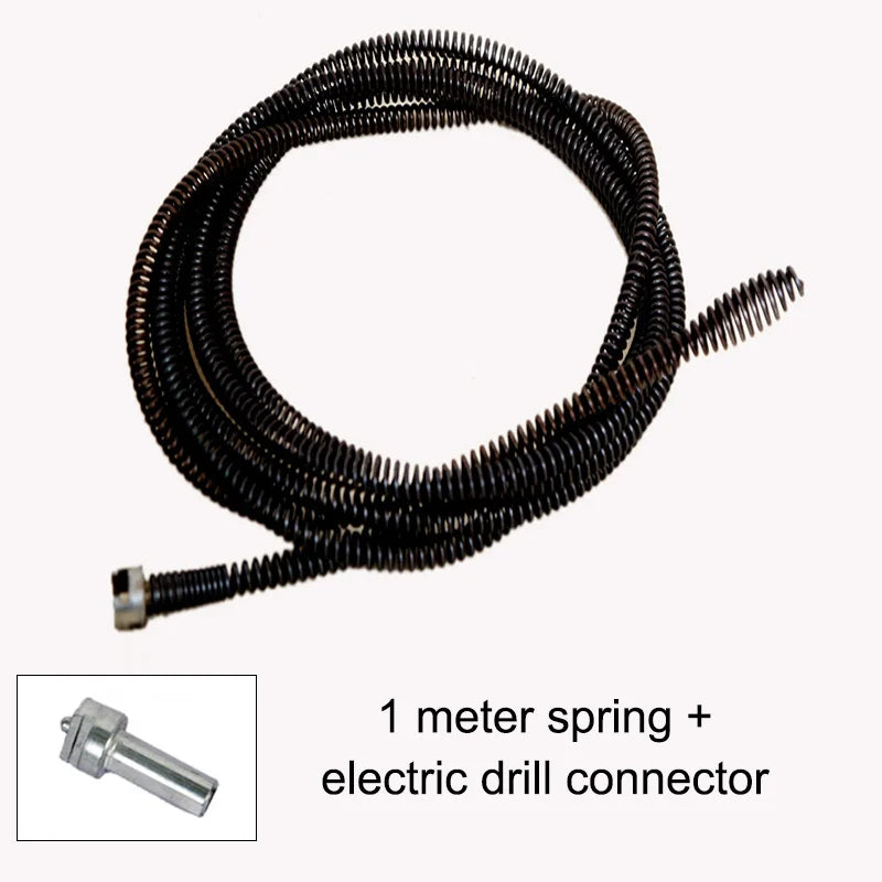 5M Pipe Dredging Tool Spring Pipe Sewer Pipe Unblocker Bathroom Kitchen Drain Cleaner Sinks Basin Pipeline Clogged Remover Tools