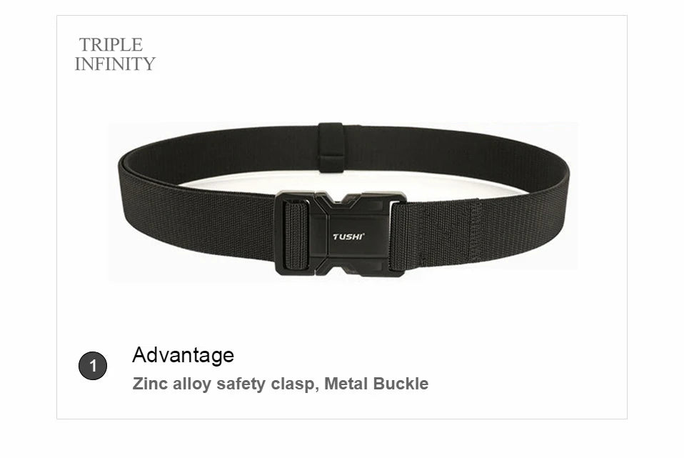 Quick Release Military Tactical Belts With Metal Buckle Durable Elastic Waist Belt Men Outdoor Training Stretch Strap For Pants