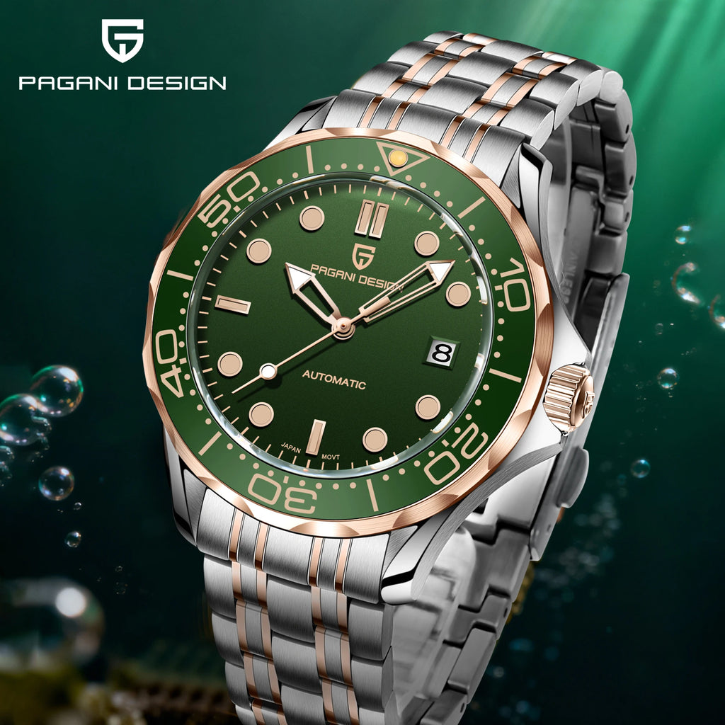 PAGANI DESIGN 2026 New Top Brand Luxury Automatic Watch Men AR Sapphire crystal Mechanical Wristwatch Men Miyota 8215 Movt Clock