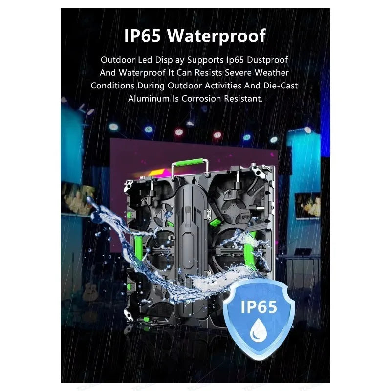 P2.6 P2.9 P3.9 Rainproof LED Video Wall Seamless Splicing Movable Stage Wedding Outdoor Event Rental Display Screen