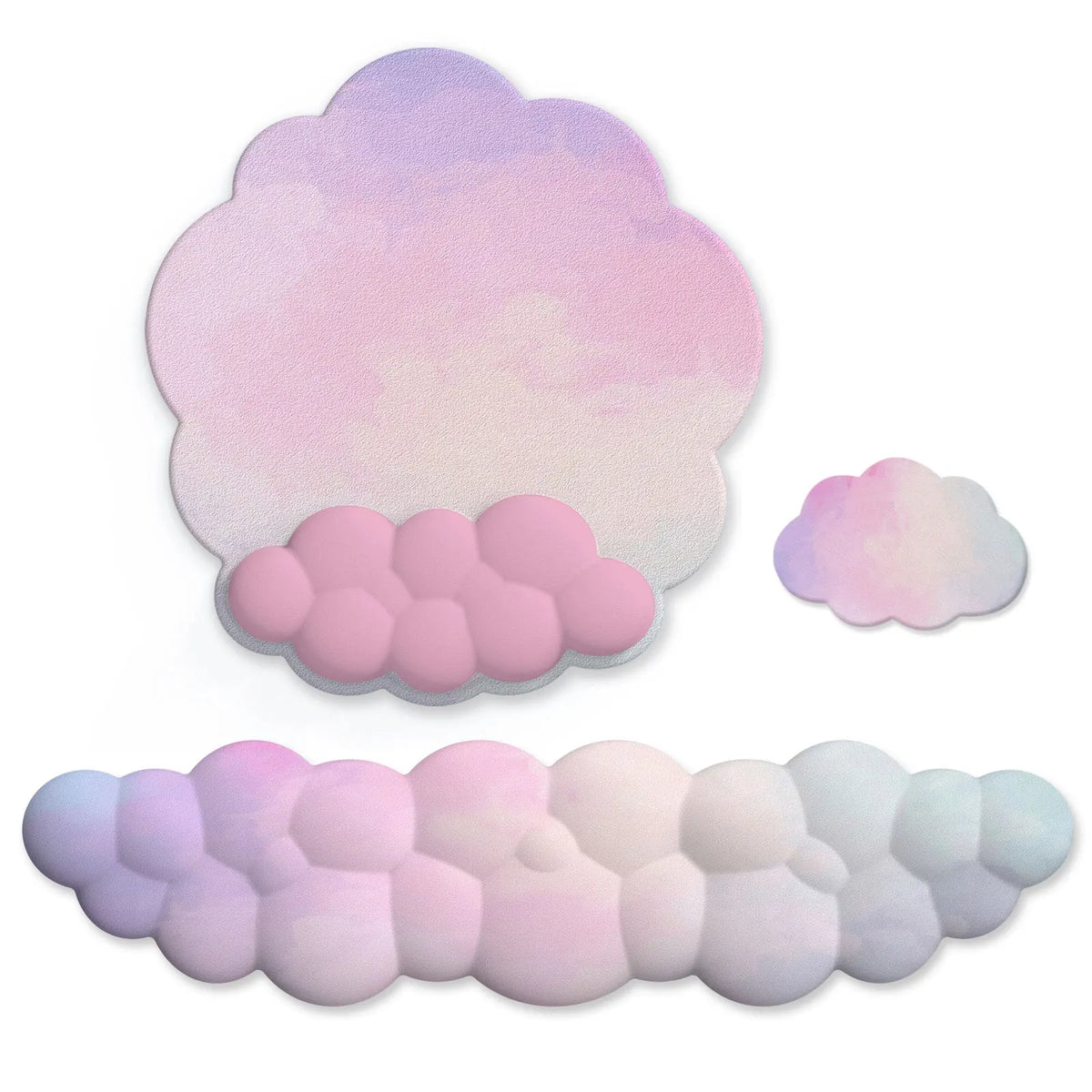 Cloud Gradient Gaming Keyboard Pad Wrist Pad Cloud Wrist Pad Mouse Pad Ergonomic Laika Foam Memory Non-Slip Support Office
