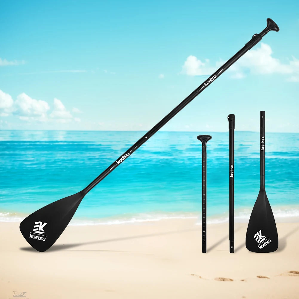 Aluminum Alloy Double-Headed Kayak Paddle Adjustable Length Stand Up Paddleboard Paddles SUP Surfpaddle for Canoe Kayaking Boat