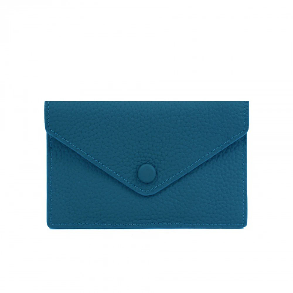 Customized Letters, Genuine Cowhide Leather, Women's Ultra-Thin Card Wallet, Women's Short Envelope, Women's Wallet