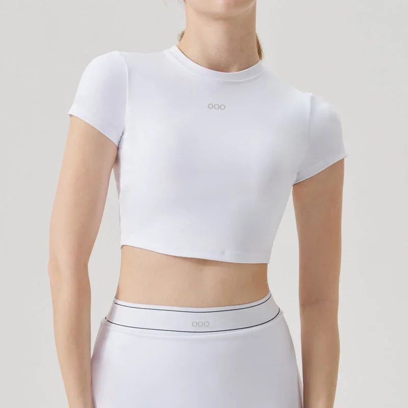 2026 Women's Casual Fashion Sports Short Sleeve and Running Comfortable Fitness Yoga Tennis Skirt