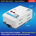 6.8KW Automatic Intelligent Voltage Stabilizer Household Dual Screen Digital Display Power Stabilizer Air Conditioner Regulator