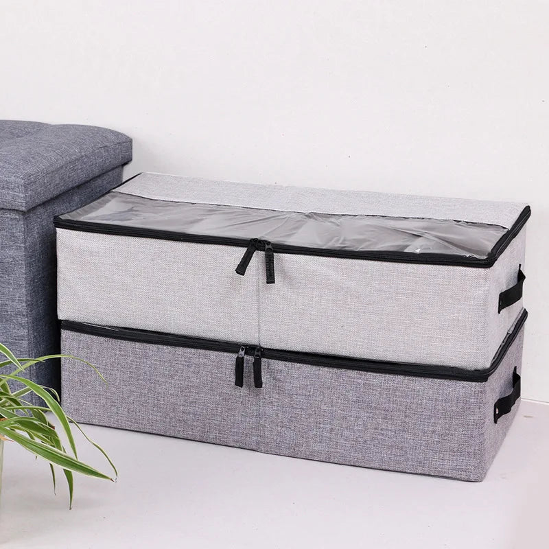 Thickened folding storage box Underwear divider with lid Closet storage box Shoes storage box Dust cover Drawer storage box Adju