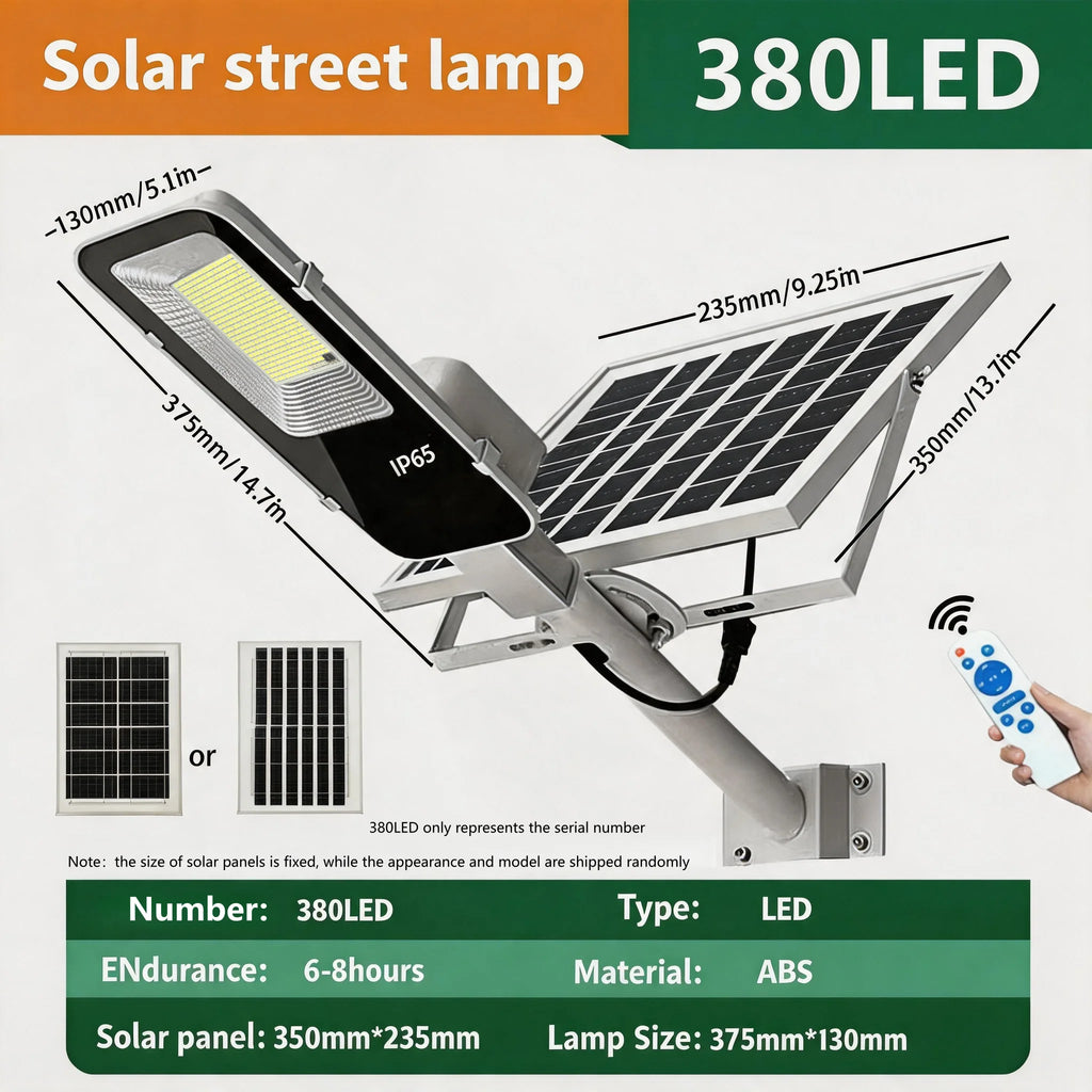High Quality Outdoor Solar Street Light with Long-Term Operation, Automatic Sensing, Waterproof, High-Power Solar Street Light