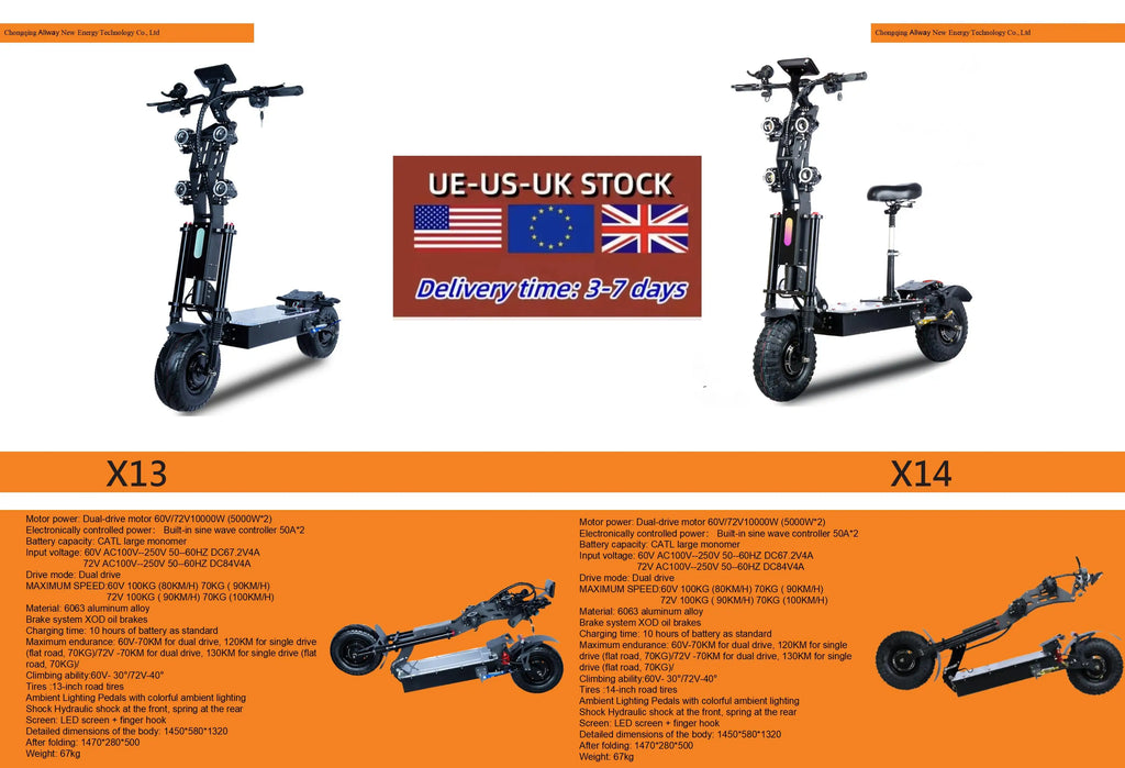 STLF 2025 NEW E Scooter 60V 52 Ah High Power Wattage Off-road Scooter 4WD Adults Toy Electric Quad Bike 4x4 Electric Quad Bike