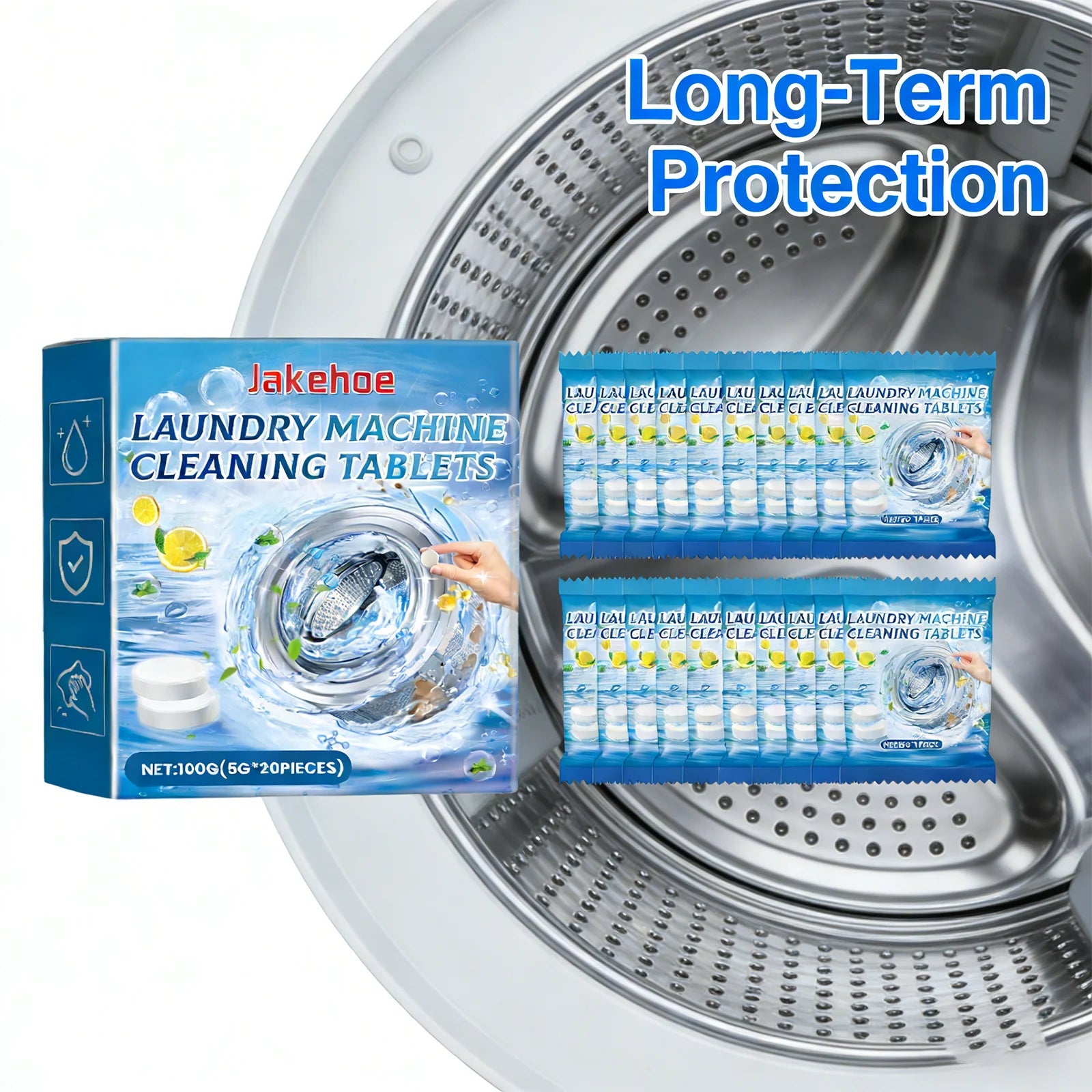 Washing Machine Cleaning Tablets Drum Laundry Sink Remove Dirt Eliminate Odors Reduce Bacterial Growth Washing Machine Cleaner