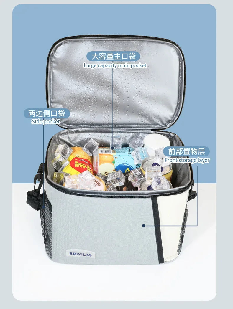 Insulated Lunch Bag Large Reusable Lunch Bags with Adjustable Shoulder Strap for Women Men, Ideal for Work, School & Outdoor Use