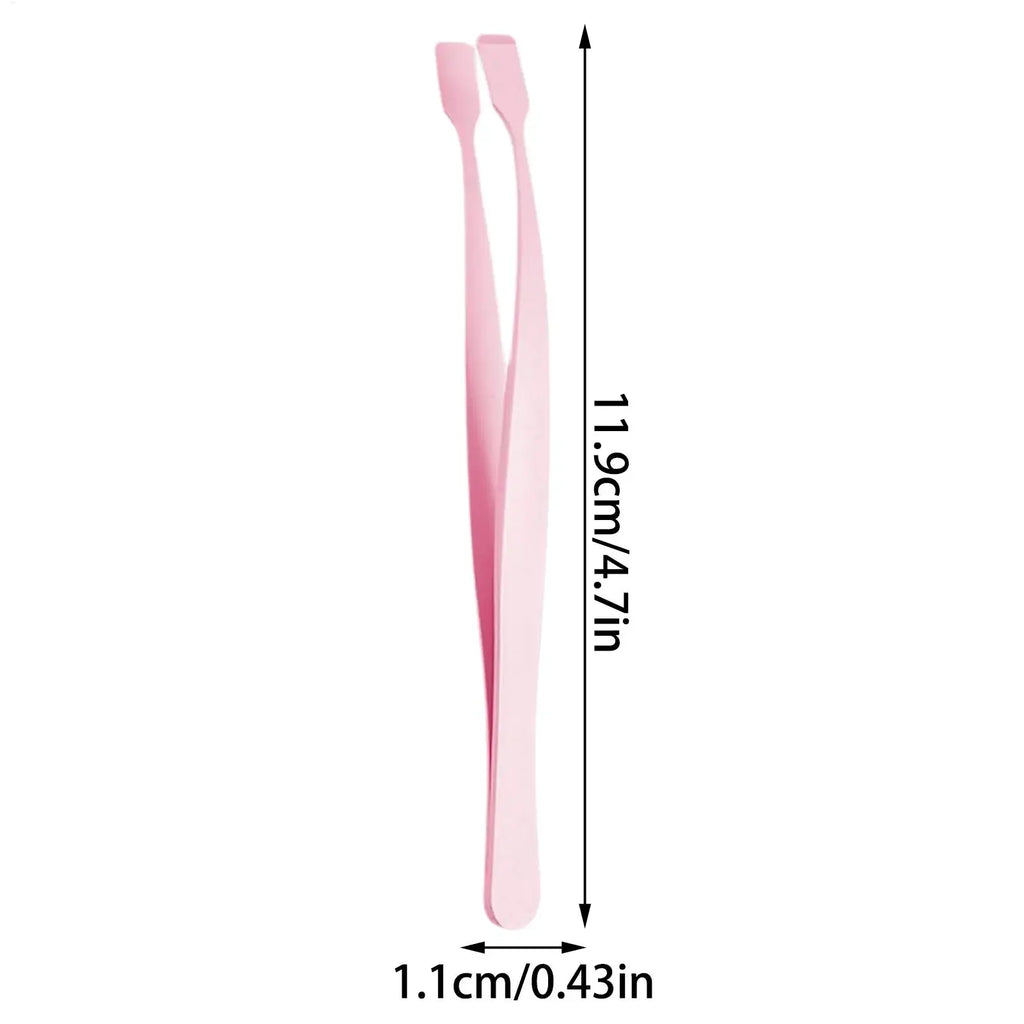 Stainless Steel Eyelash Cluster Applicator Tweezers Non-Slip Lash Applicator Tool for Lower Lashes Professional Makeup Salon