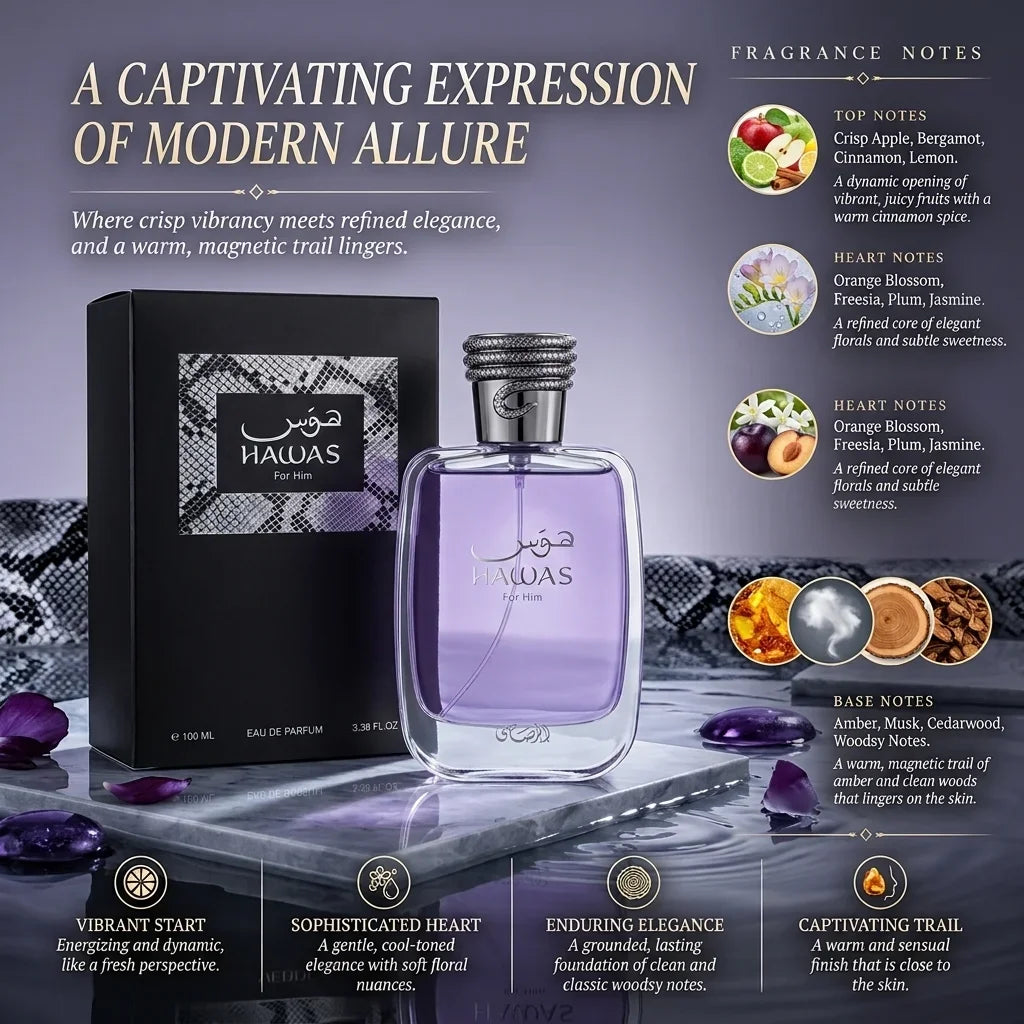 Hawas Him Fragrance Eau De Parfum Spray Ice Blue Verde Green Violet Scent Long Lasting Aromatic Perfume For Men Daily Wear