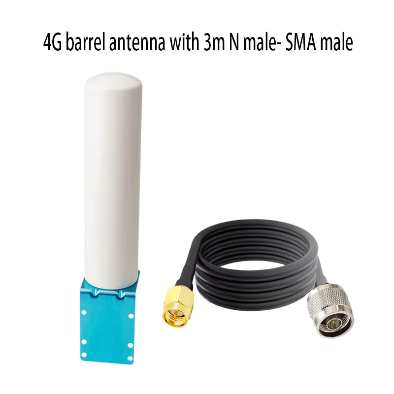 700-2700mhz 10dbi signal repeater Antenna With 3m Cable 4g LTE Outdoor Barrel Omni External Network Amplifier Router Antenna
