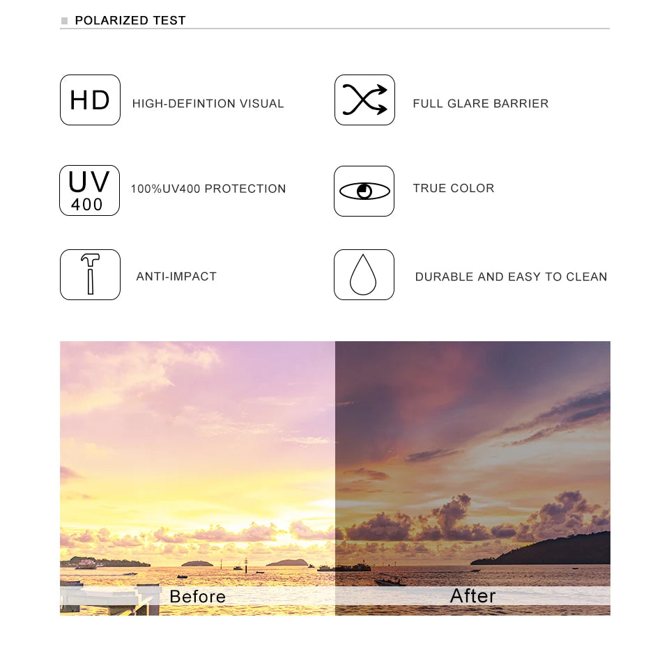 KINGSEVEN New Photochromic Sunglasses Men Chameleon Polarized Pilot Sun Glasses Driving Square Eyewear Men's Sun Glasses Male