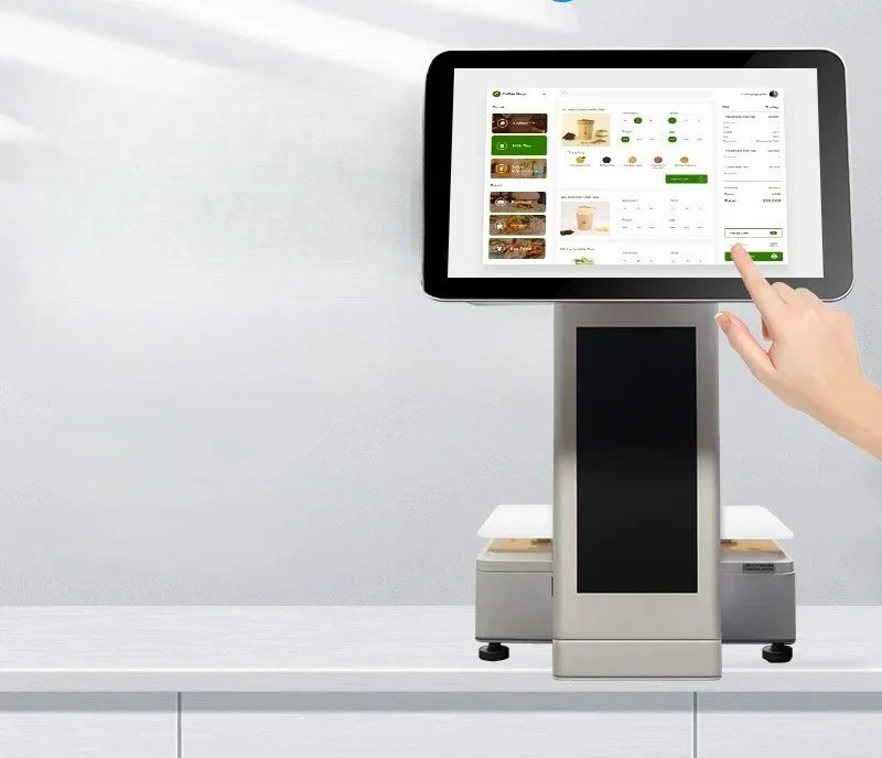 Sides Pos Machine All In One Desktop Cash Register Pos Machine For Sale Pos Systems Machines 15.6 Inch Smart Dual