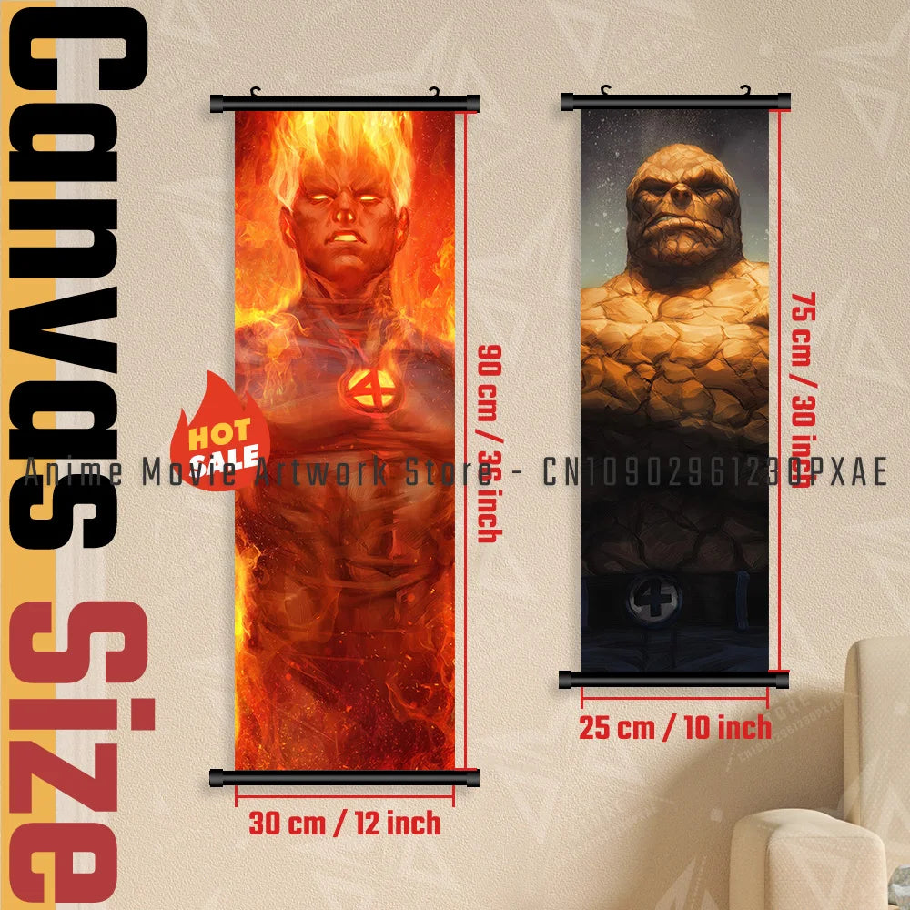 Marvel X-Men Phoenix Character Home Decor Anime Superhero Wall Art Hanging Painting Canvas Print Scrolls Picture Movie Poster
