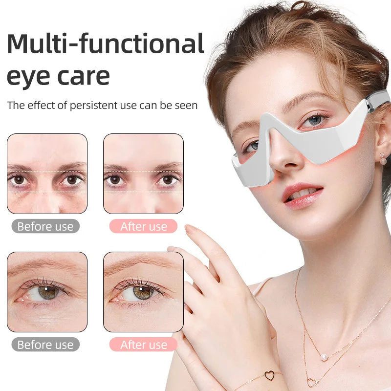 Beauty Device Eye Massager Relieves Eye Fatigue Eyes Massage Glasses Eye Fatigue Relief Massager Under-Eye Glasses Massager