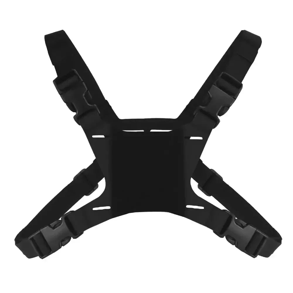 Tactical Admin Phone Platform Molle Cell Phone Holder Carrier Phone Mount with H Harness Strap Shoulder Harness for Screen Size