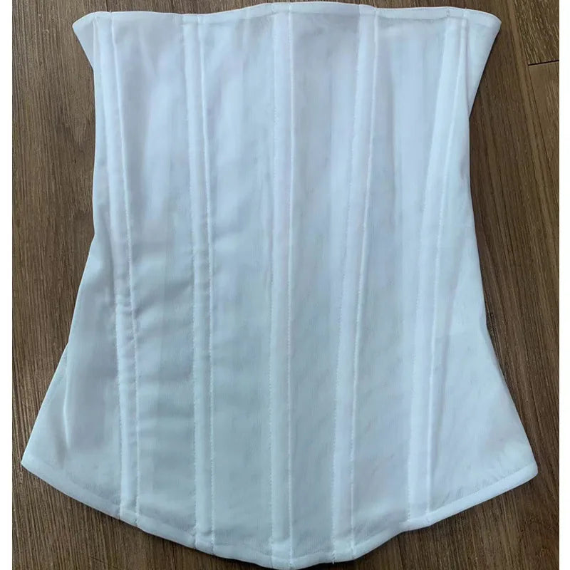 Fishbone waist Sexy Corset tops Harajuku Aesthetic Tank Top High Elasticity Seamless Crop tops Y2K party Camis Women Clothing
