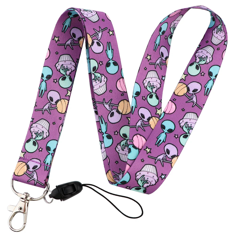 100 Designs Cute Art Lanyard for Keys Chain Badge Holder ID Credit Card Pass Hang Rope Lariat Mobile Phone Charm Accessories