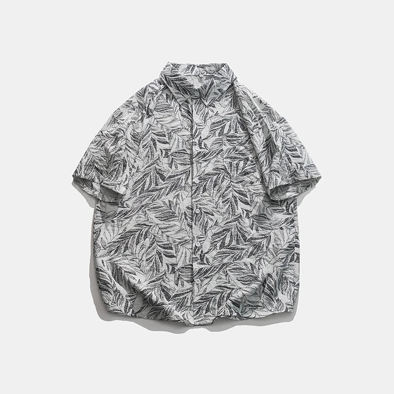 Legible Summer Casual Short Sleeve Shirts Men Floral Shirts Male Flower Loose Hawaiian Shirts Man
