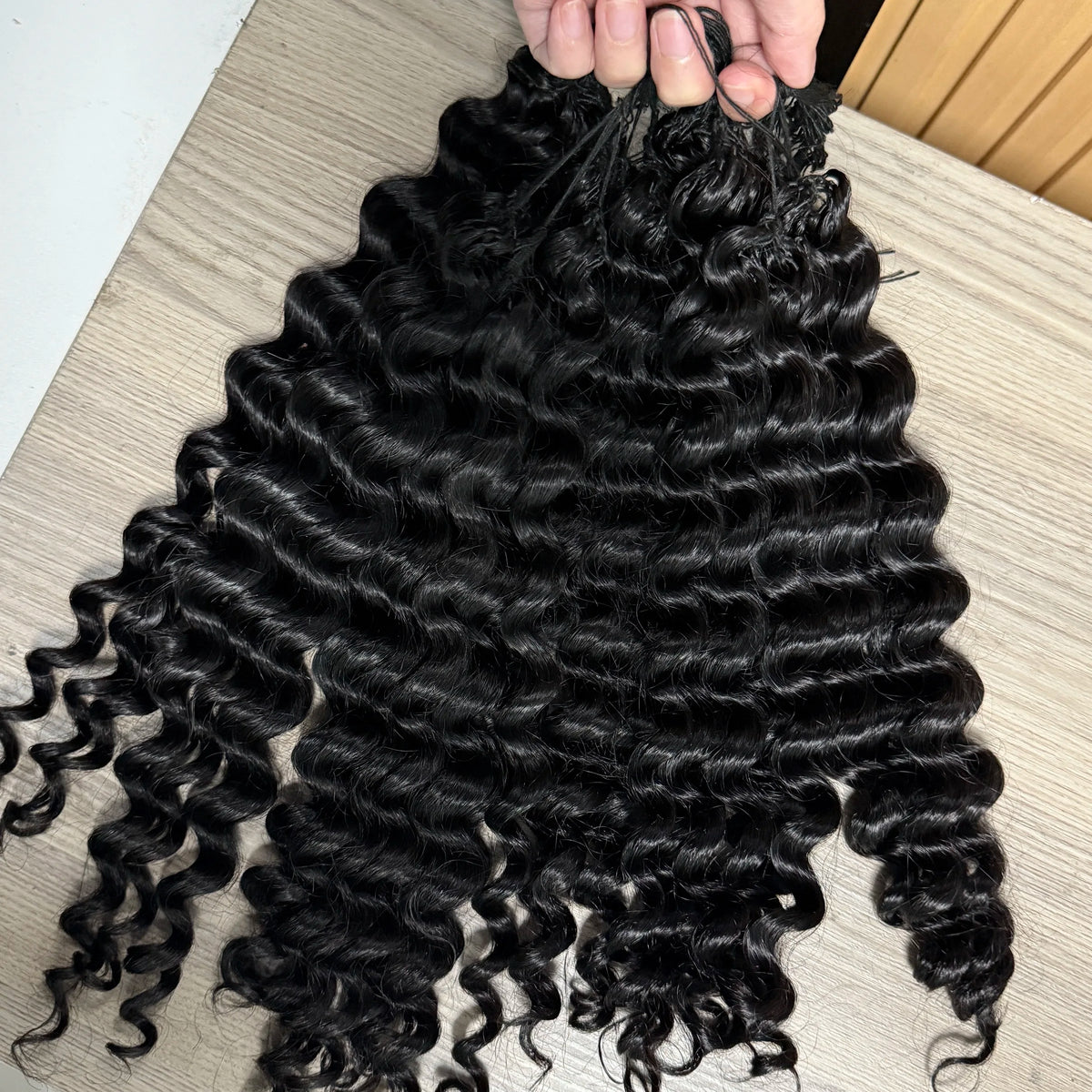 NABI Updated Miracle Knots Hair Pre-Separated Burmese Crochet Human Hair DeepWave 14-26inch 100g/pc for Bora Boho Braids