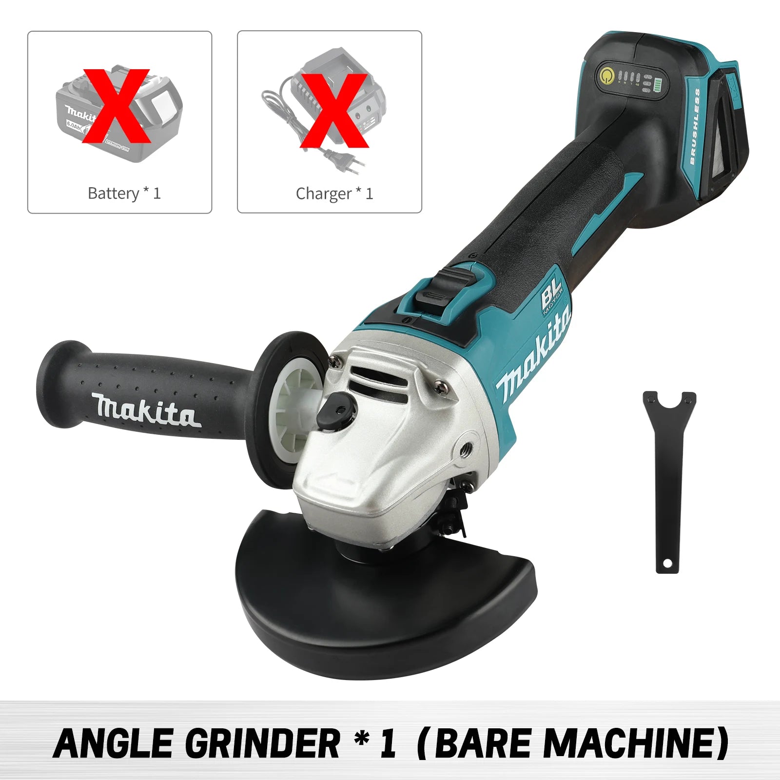 Makita DGA504 18V 6.0Ah 125mm Brushless Rechargeable Multi-functional Cutting & Grinding Tool